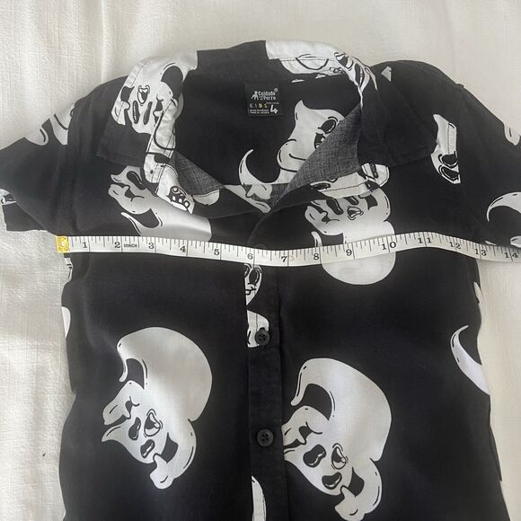 cuidado con el perro Boys Button Up Shirt Ghost Size 4t - Picture 3 of 10